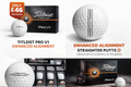 Titleist Pro V1 Golf Balls – Enhanced Alignment | Premium Tour Performance (Dozen)
