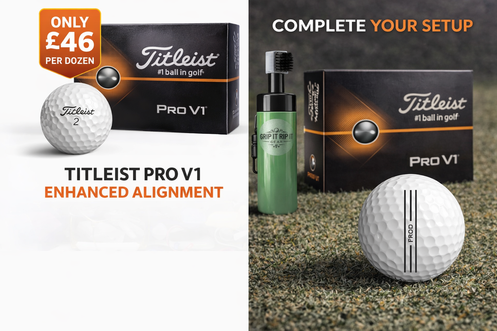 Titleist Pro V1 Golf Balls – Enhanced Alignment | Premium Tour Performance (Dozen)