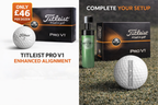 Titleist Pro V1 Golf Balls – Enhanced Alignment | Premium Tour Performance (Dozen)