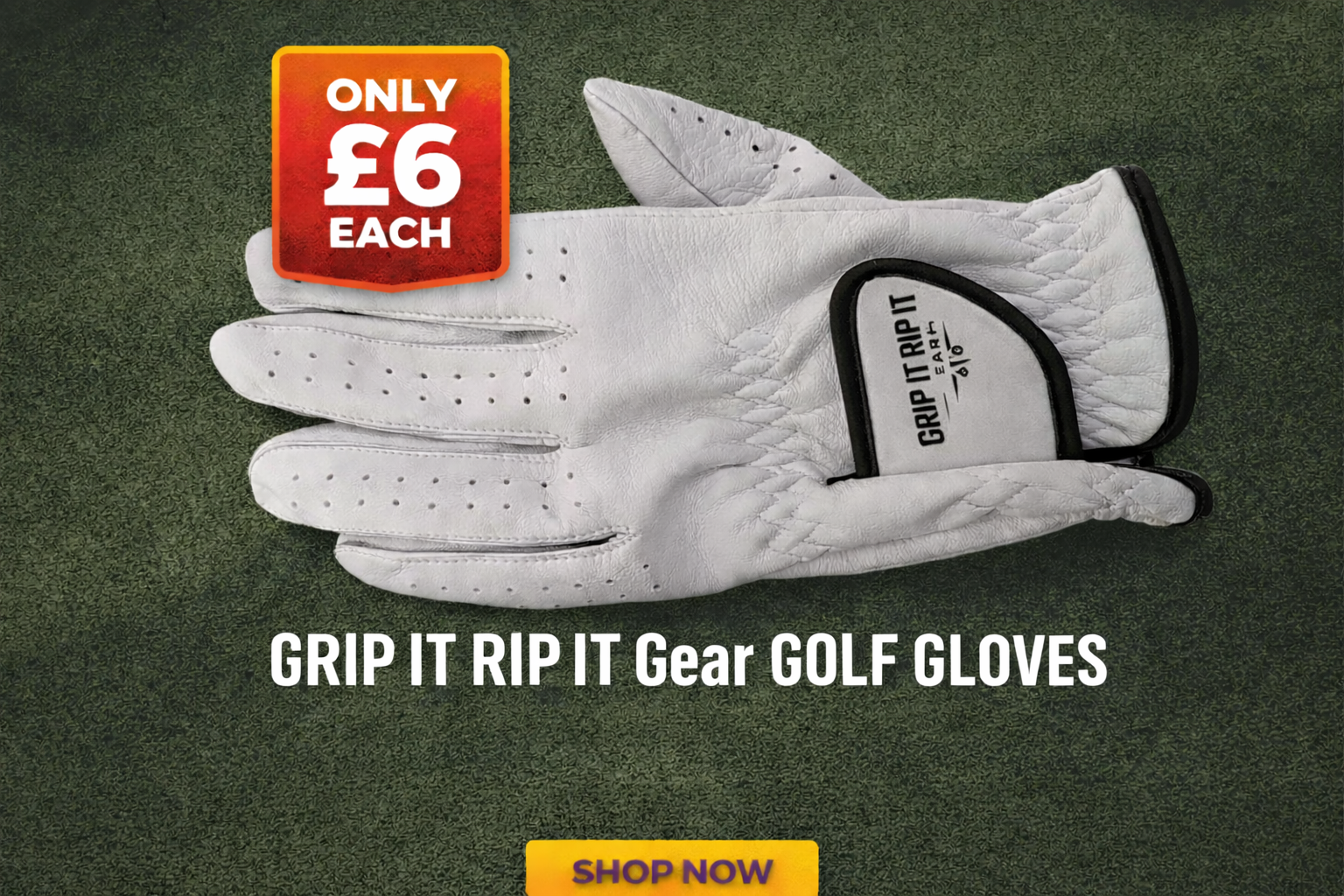 Grip It Rip It Gear Golf Glove – Premium Grip | Only £6 (Left Hand)