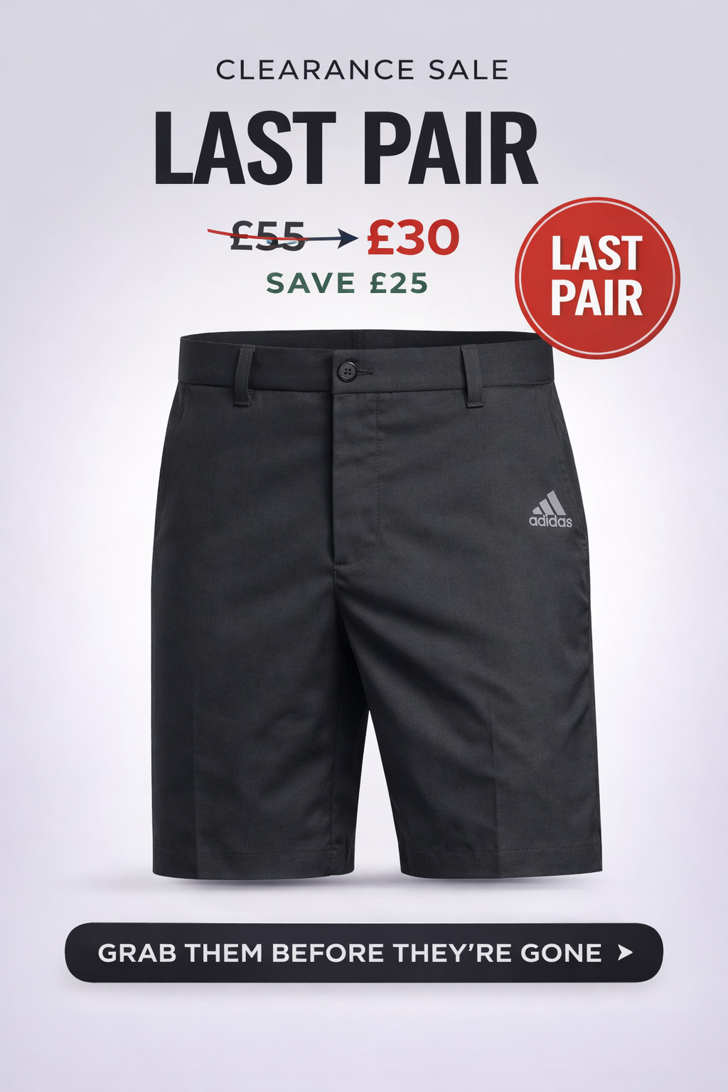 Adidas Golf Shorts – Last Pair Clearance