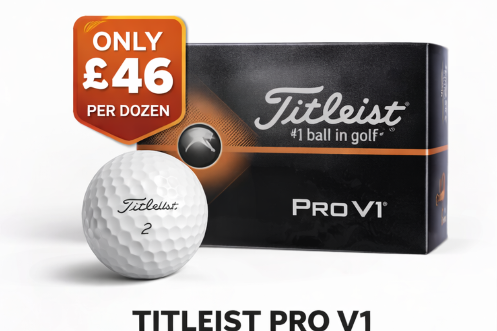 Titleist Pro V1 Golf Balls – Enhanced Alignment | Premium Tour Performance (Dozen)