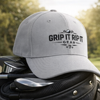 🧢 Grey Golf Hat – “Grip It Rip It” Performance Cap